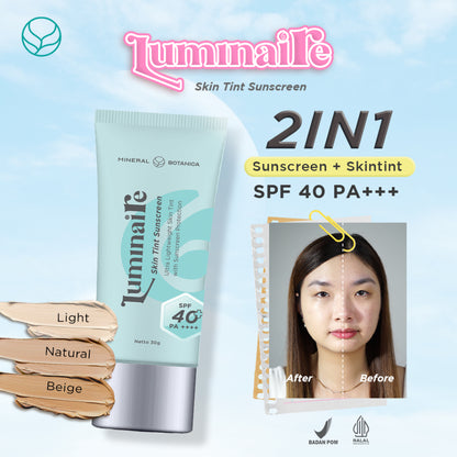 MINERAL BOTANICA Skin Tint 30GR Luminaire Tinted Sunscreen SPF 40 PA+++