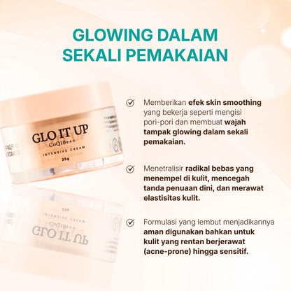 Glo It Up CoQ10+++ Intensive Cream New Packaging