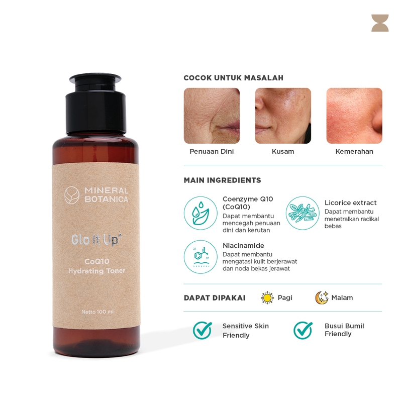 Glo It Up CoQ10 Hydrating Facial Toner