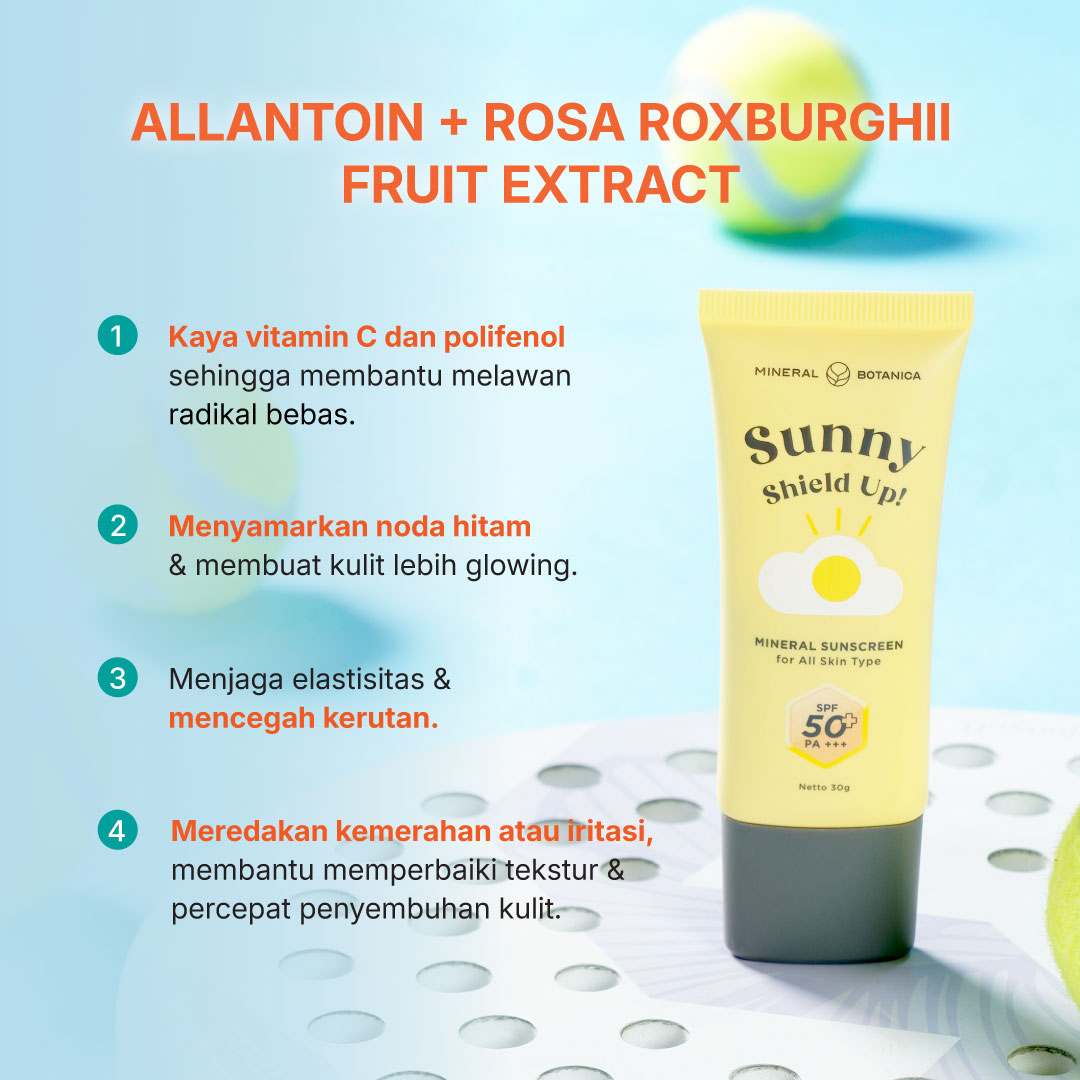 [COMPLETE SKINCARE SET] Mineral Botanica Sunny Shield Up Sunscreen SPF 50+ PA+++ & Glo It Up CoQ10 Moisturizer Cream