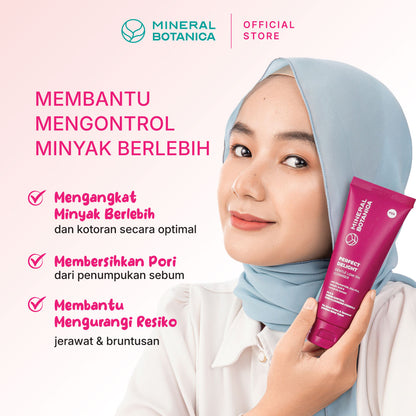 Mineral Botanica Perfect Delight Gentle Cleanser Low pH – Non-SLS/SLES untuk Kulit Acne-Prone