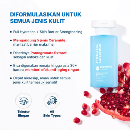 Mineral Botanica Hydrating Toner 5x Ceramide & Pomegranate Extract