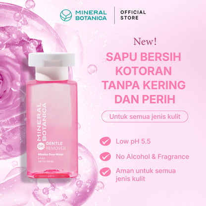 Mineral Botanica Micellar Water 100ml Gentle Remover Alcohol-Free & Fragrance-Free Makeup remover