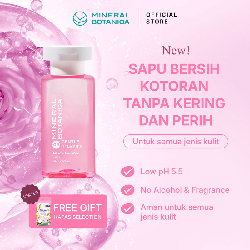 Mineral Botanica Micellar Water 100ml | Gentle Remover | Alcohol-Free & Fragrance-Free