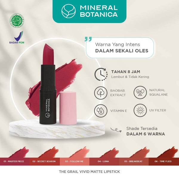 Mineral Botanica The Grail Vivid Matte Lipstick